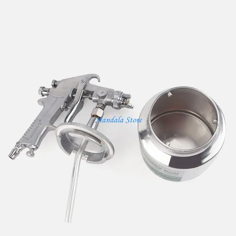 U2JC Pneumatic Sprayer Silver Anti-Rust Paint Sprayer Paint Machine With Nozzle Handle Tool Adjustable