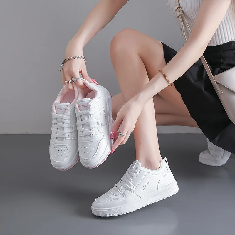 2023 nuove scarpe da ginnastica da donna moda scarpe Casual traspiranti donna fondo spesso Sneaker calzature per il tempo libero Zapatos De Mujer