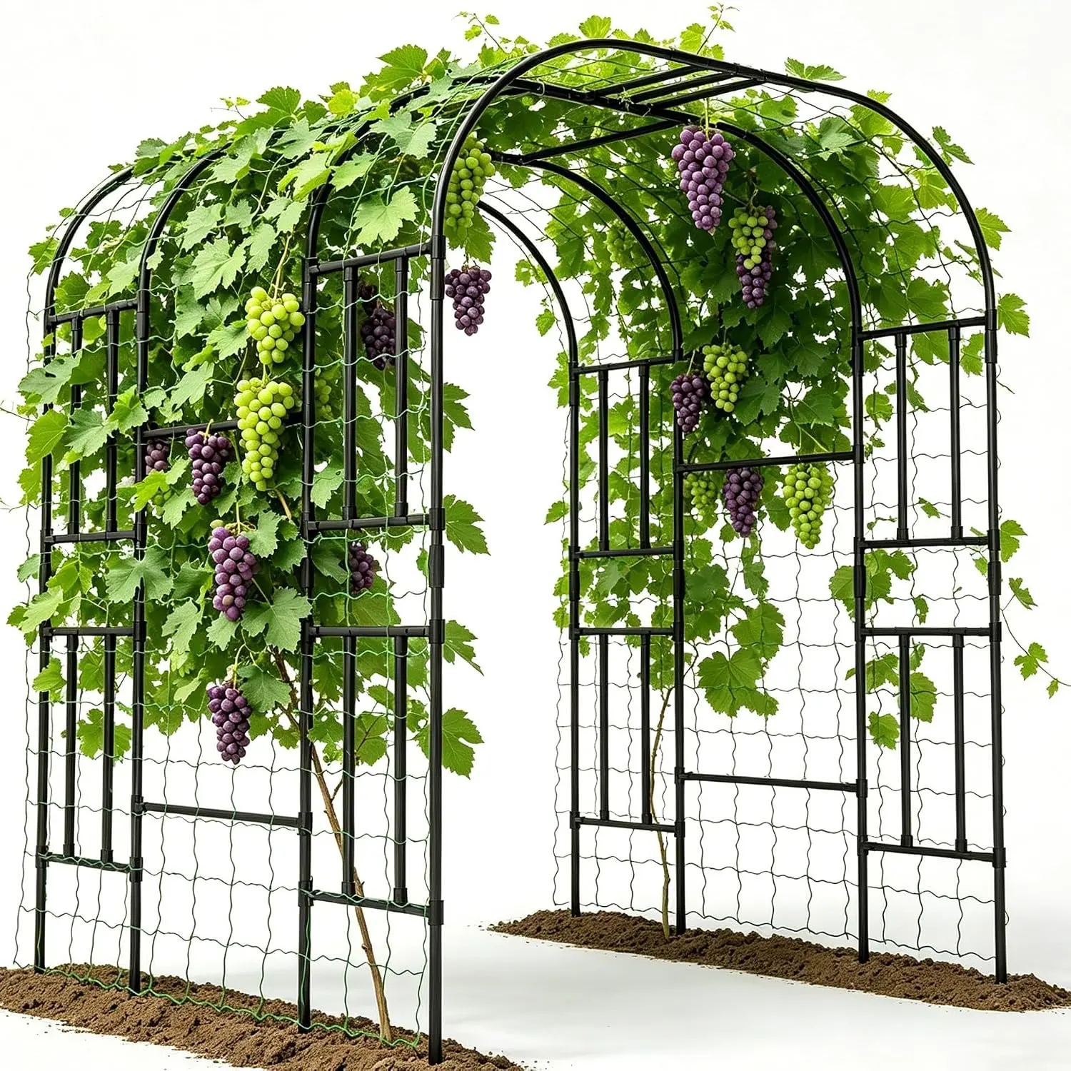 87in H Tall Garden Arch Trellis for Climbing Plants Outdoor, Customized
