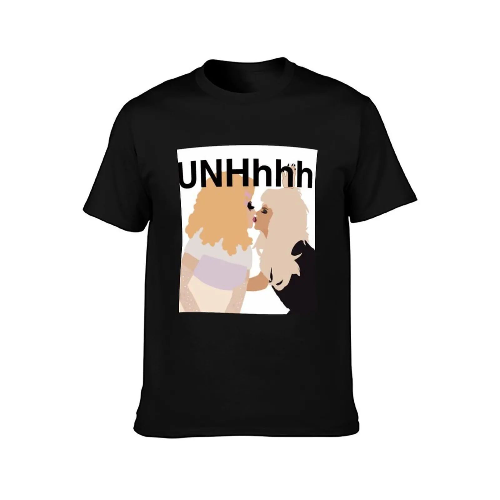 UNHhhh Kisses! With Trixie and Katya T-Shirt Summer Casual Cotton Tee Oversized Streetwear Tops Vintage Graphic Print