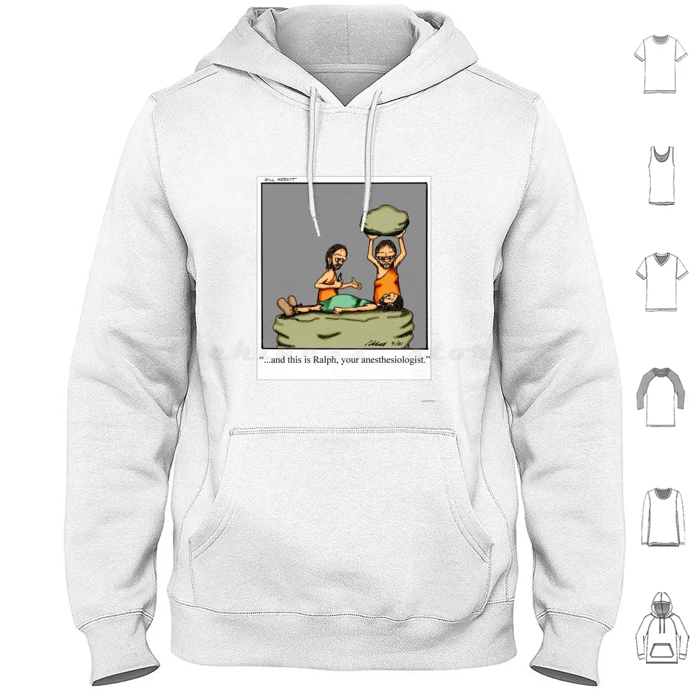 

Funny Caveman Anesthesiologist Cartoon Art Hoodies Long Sleeve Funny Funny Humor Funny Humor Humor Nurse