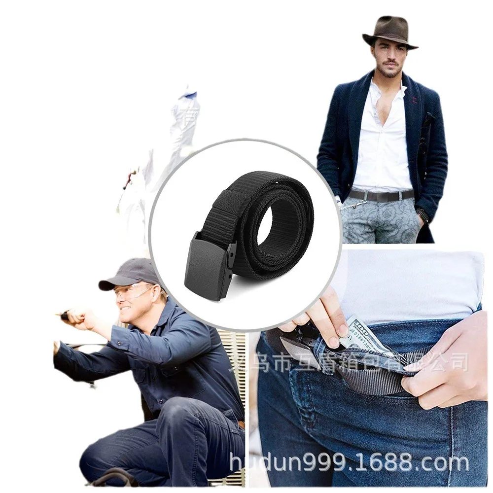 سلامة السفر في الهواء الطلق حزام مخفي مضاد للسرقة محفظة مخفية المال حزام مقصورة مخفية