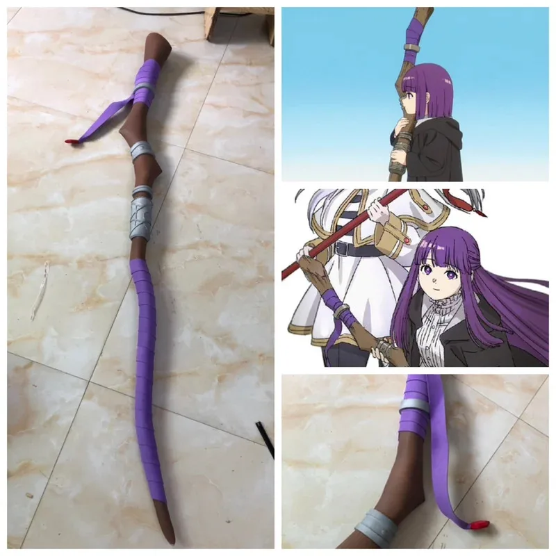 25COSFern Staff Frieren في جنازة الدعامة أسلحة كوسبلاي للهالوين دعائم حفلات عيد الميلاد للعرض الهزلي #2