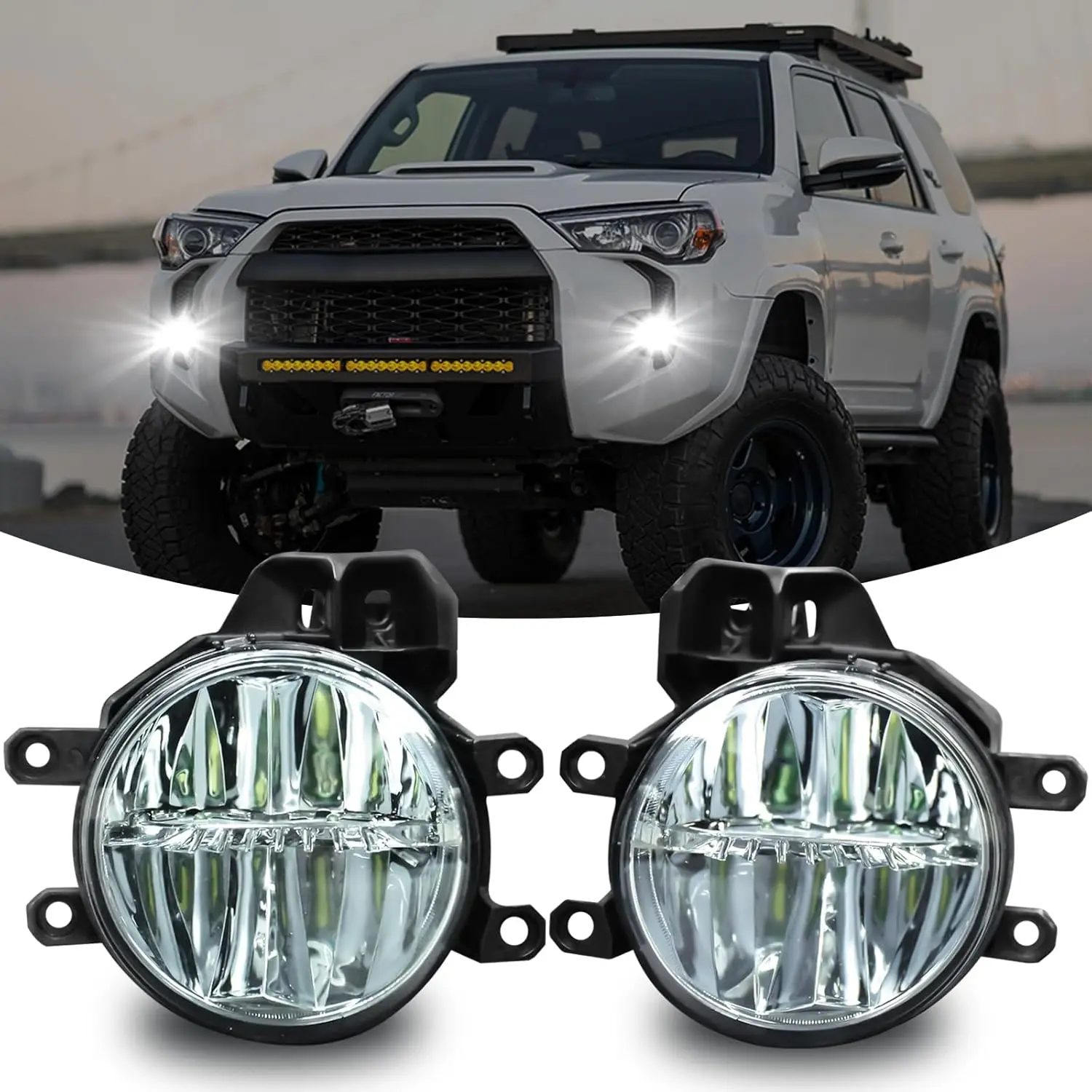 

LED Fog Lights for Toyota RAV4 2016 - 2018 Fog Lamps for 16-21 Tacoma for 14-21 Tundra for 14-16 Corolla for 14-15 Lexus RX350