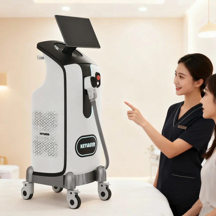 AI Android System 3000W Big High Power Laser Hair Removal Permanent Epilator 755 808 1064 808nm Diode Laser Machine