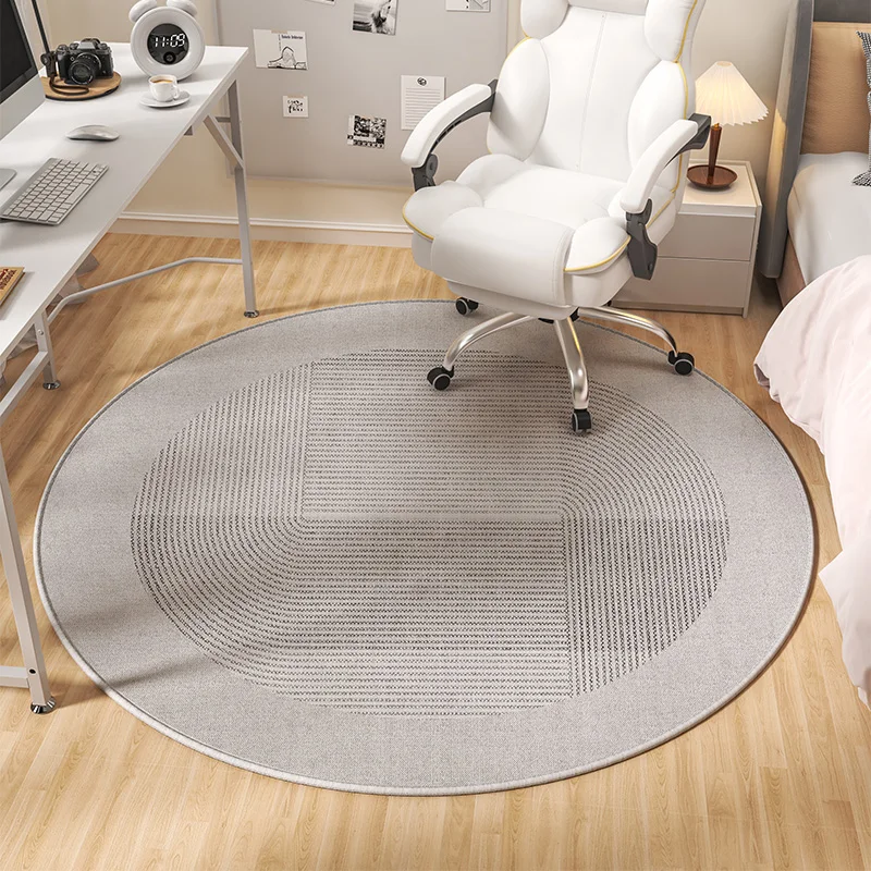 

VIKAMA Luxury Minimalist Round Doormat, Durable and Non-Slip, Entrance Hallway Carpet, Bedroom Entrance Mat, Home Decor