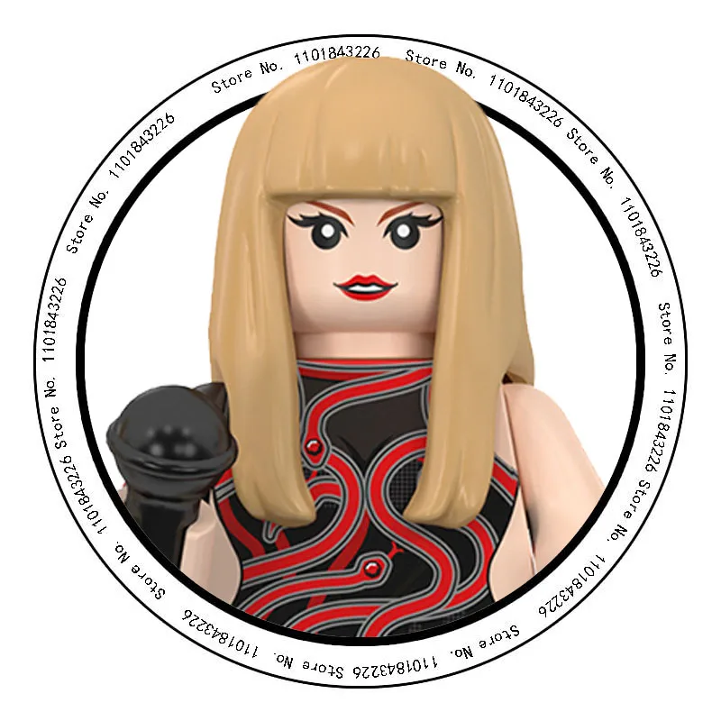 2024 Vrouwelijke Zangeres Hot Toys Tp1026 Bouwstenen Taylorswift Mini Action Figure Accessoires Halloween Kerstcadeaus Voor Kinderen