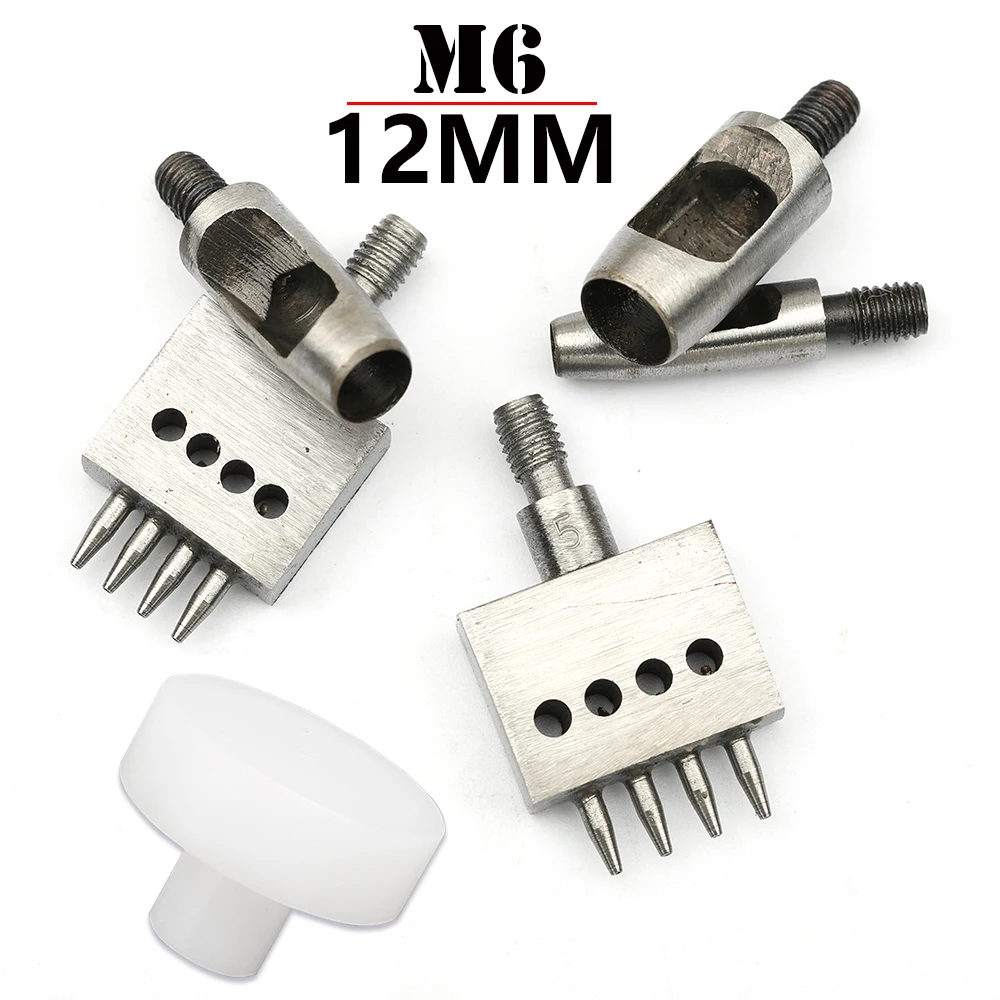 1 قطعة M6 الموضوع اللكم مناسبة ل الفولكان الأوروبي 3 تباعد دائري قطع يموت LeatherCraft DIY بها بنفسك اليدوية خياطة الإكسسوارات