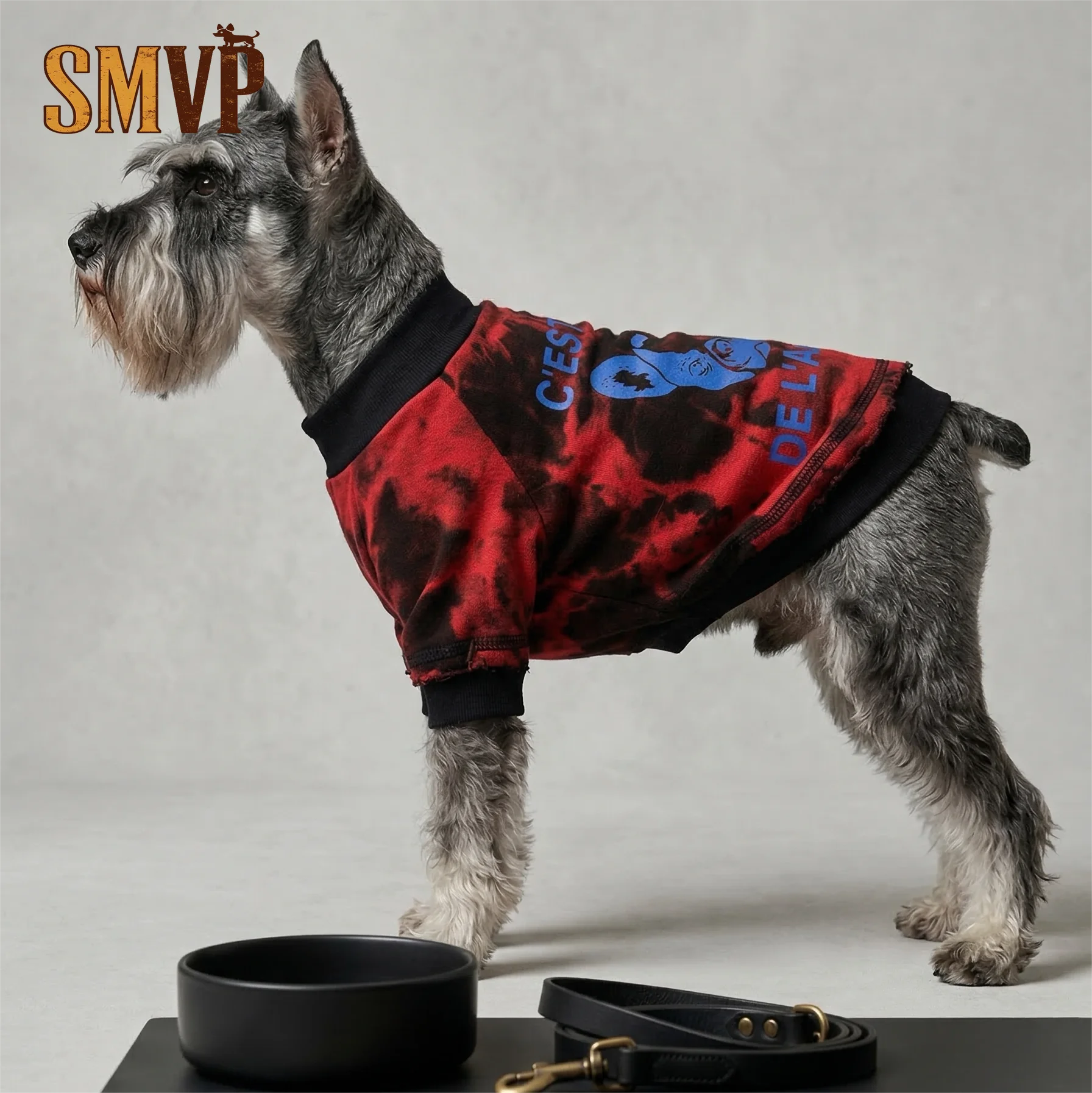 

Spring Trendy Brand Tie Dye Color Sweater Plus Letter Printing Decoration Personalized Trend Small and Medium Pet Dog Clothes