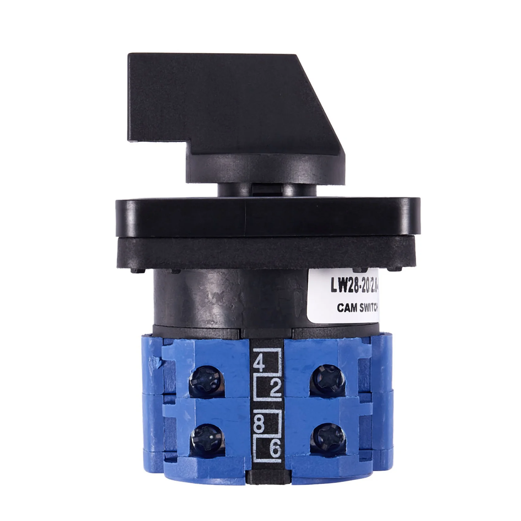 5X 8 Terminals 5 Positions Master Control Rotary Cam Switch 20A Black+Blue-AB01