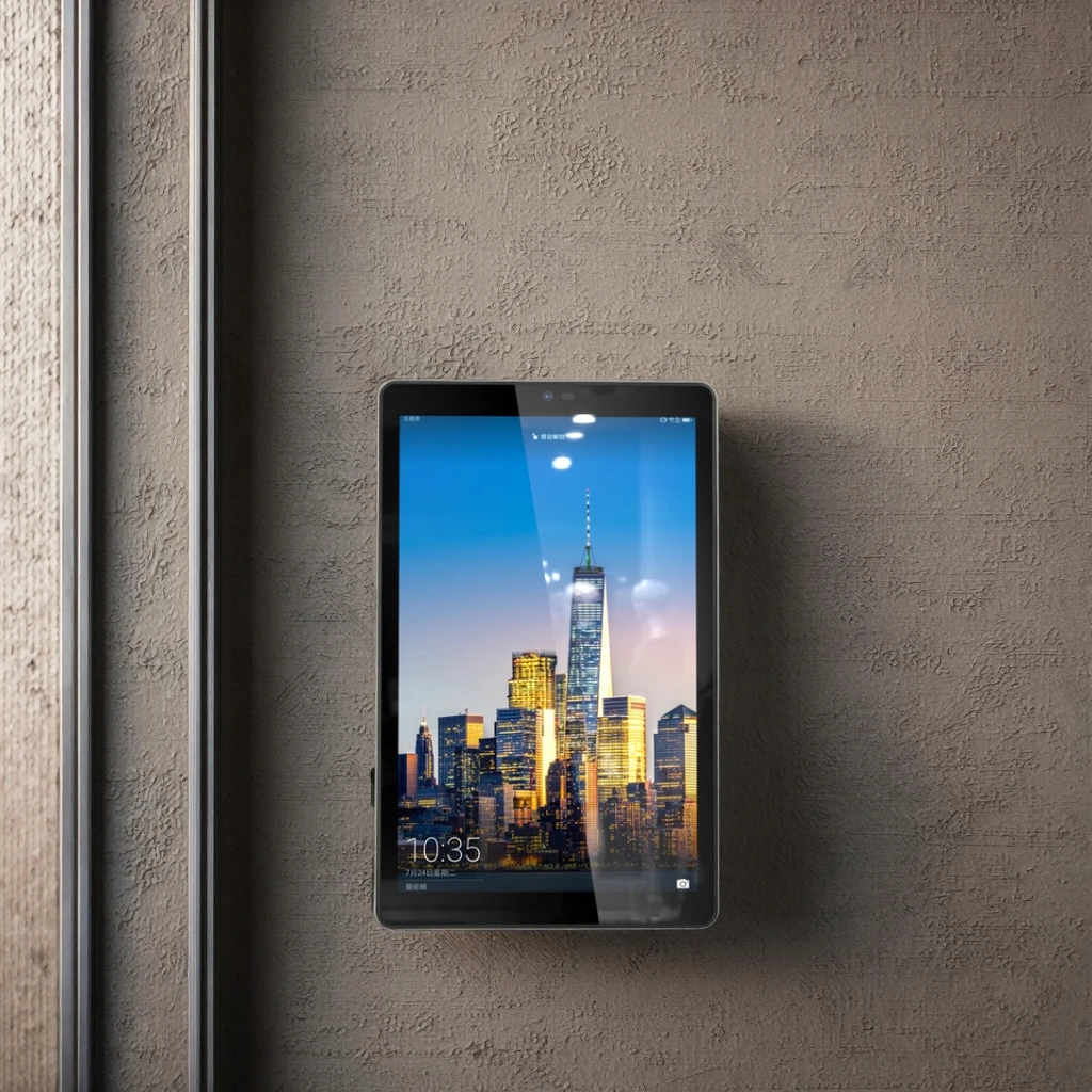 Portworld embedded installation 8-inch 800x1280 vertical mode Android Linux Debian AIO touch screen for intelligent control
