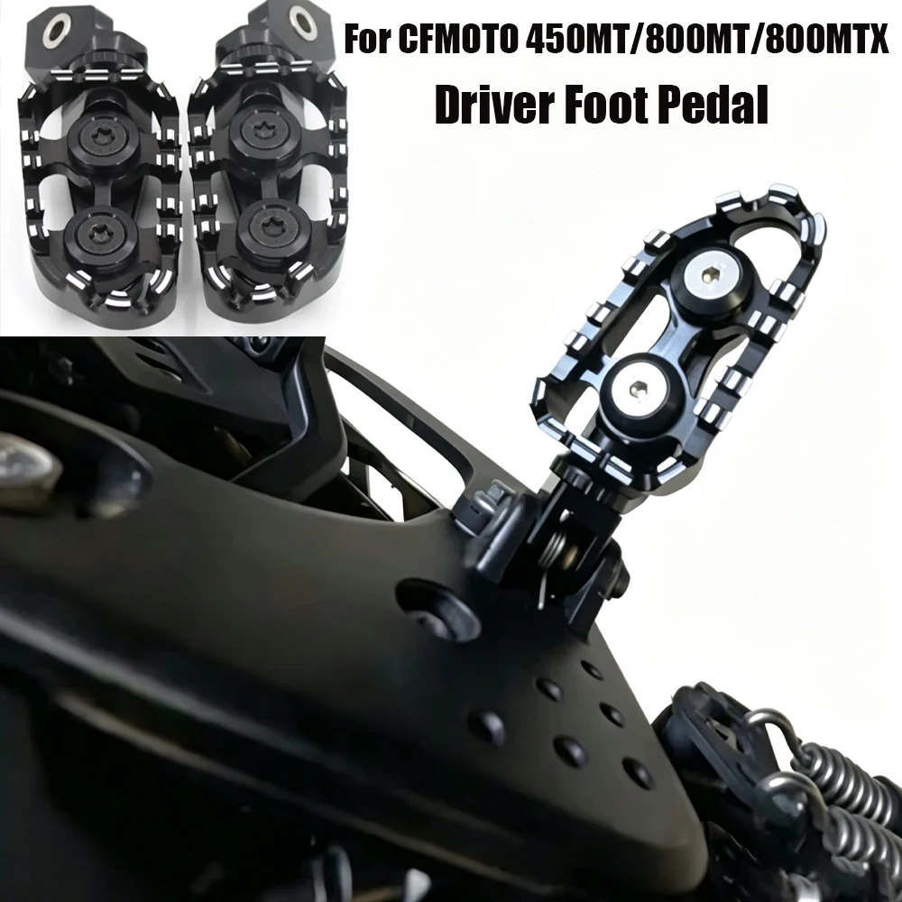 For CFMOTO 450MT Footrests 800MT 800MTX Motorcycle Conversion Footpegs 450 MT 800 MTX Drivers Footrests Accessories Foot Braces