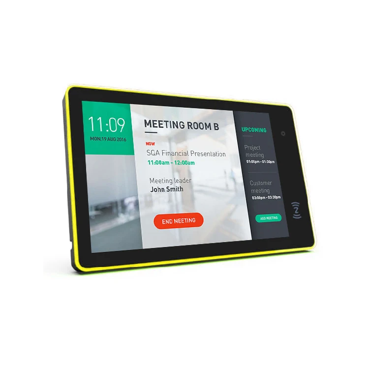 

10.1 Inch Wall Mount Android Tablet Poe NFC Android 8.1 POE Tablet With 4 Bar Light For Meeting Room Order
