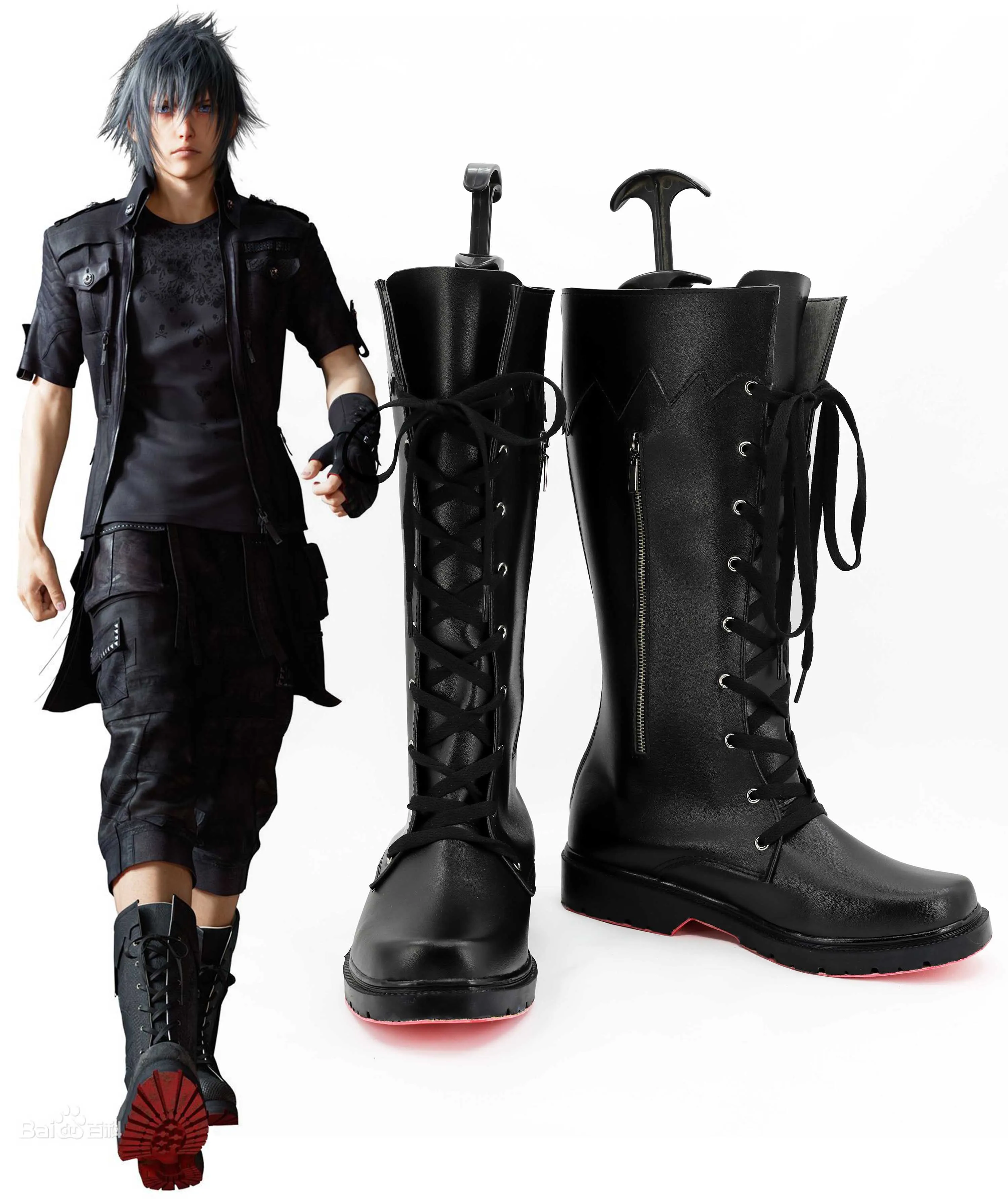 Adult Noctis Lucis Cos Caelum Cosplay Shoes Boots Game Final Cos Fantasy Costume Accessories Men Women Halloween Disguise Party