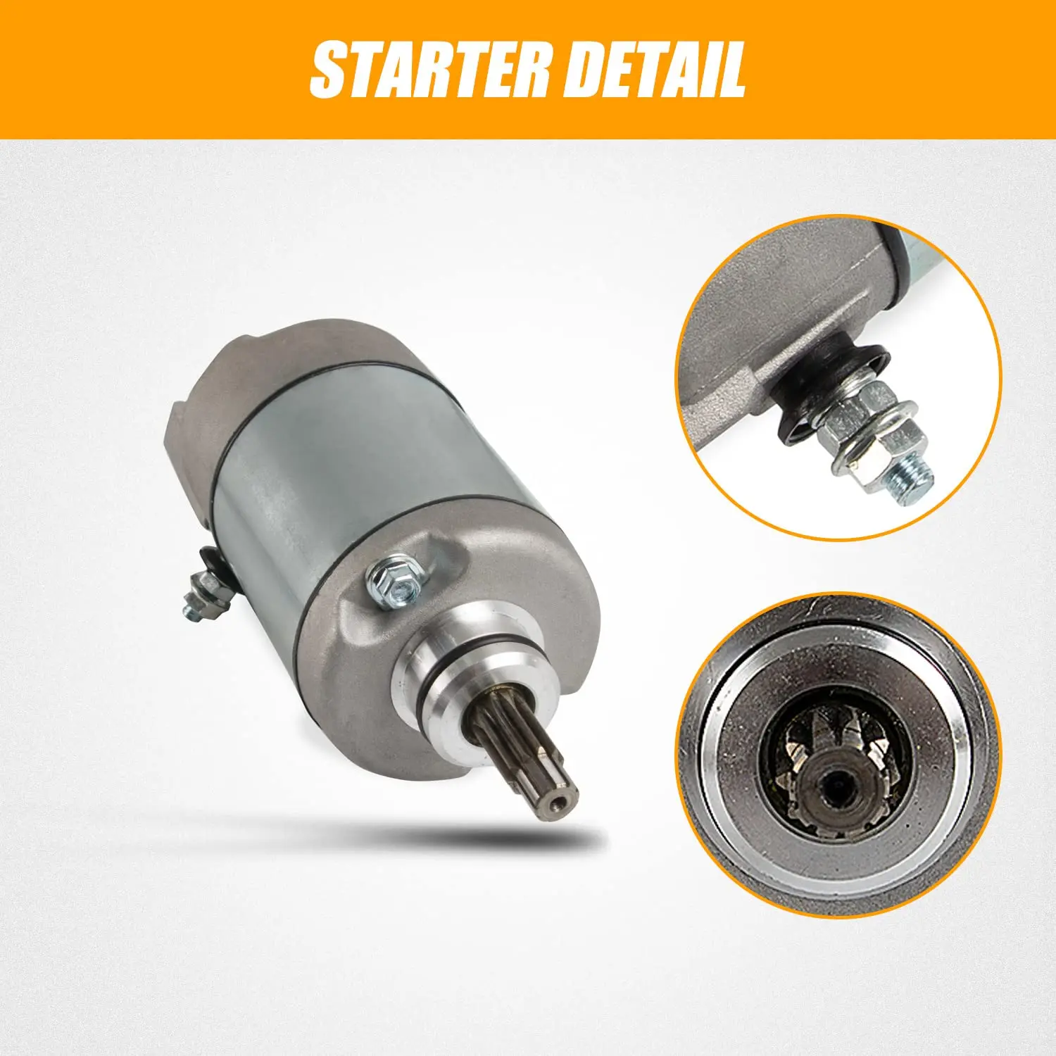 Starter Motor for Honda ATV TRX500FA FourTrax Foreman Rubicon 2001-2014, TRX500FGA 2004-2008, TRX500FPA FourTrax Rincon 2009-201