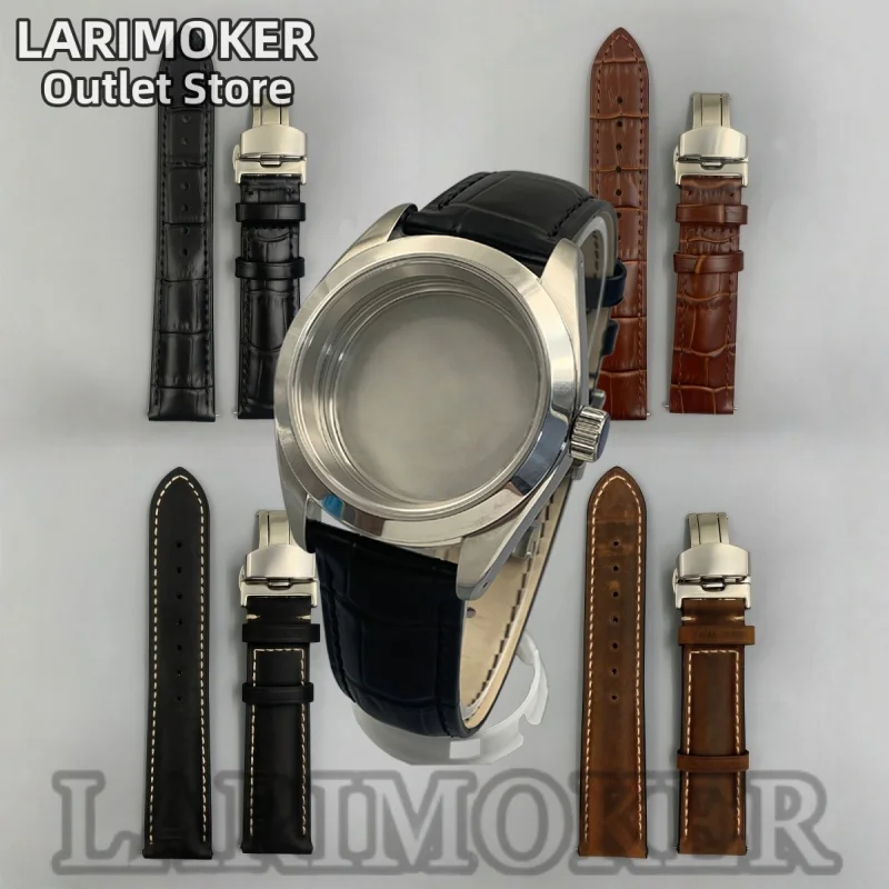 

Ремешок для часов LARIMOKER, 20 мм, черный, коричневый, из кожи с тиснением под крокодила, с двойной застежкой-бабочкой из нержавеющей стали, быстросъемный