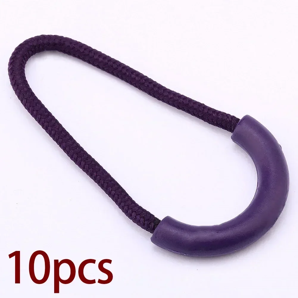 10Pcs U-Shaped Zip Head Plastic Zip Pulls Cord Puller Clip Replacement For Backpacks/Travel Packages/Jackets Accessories