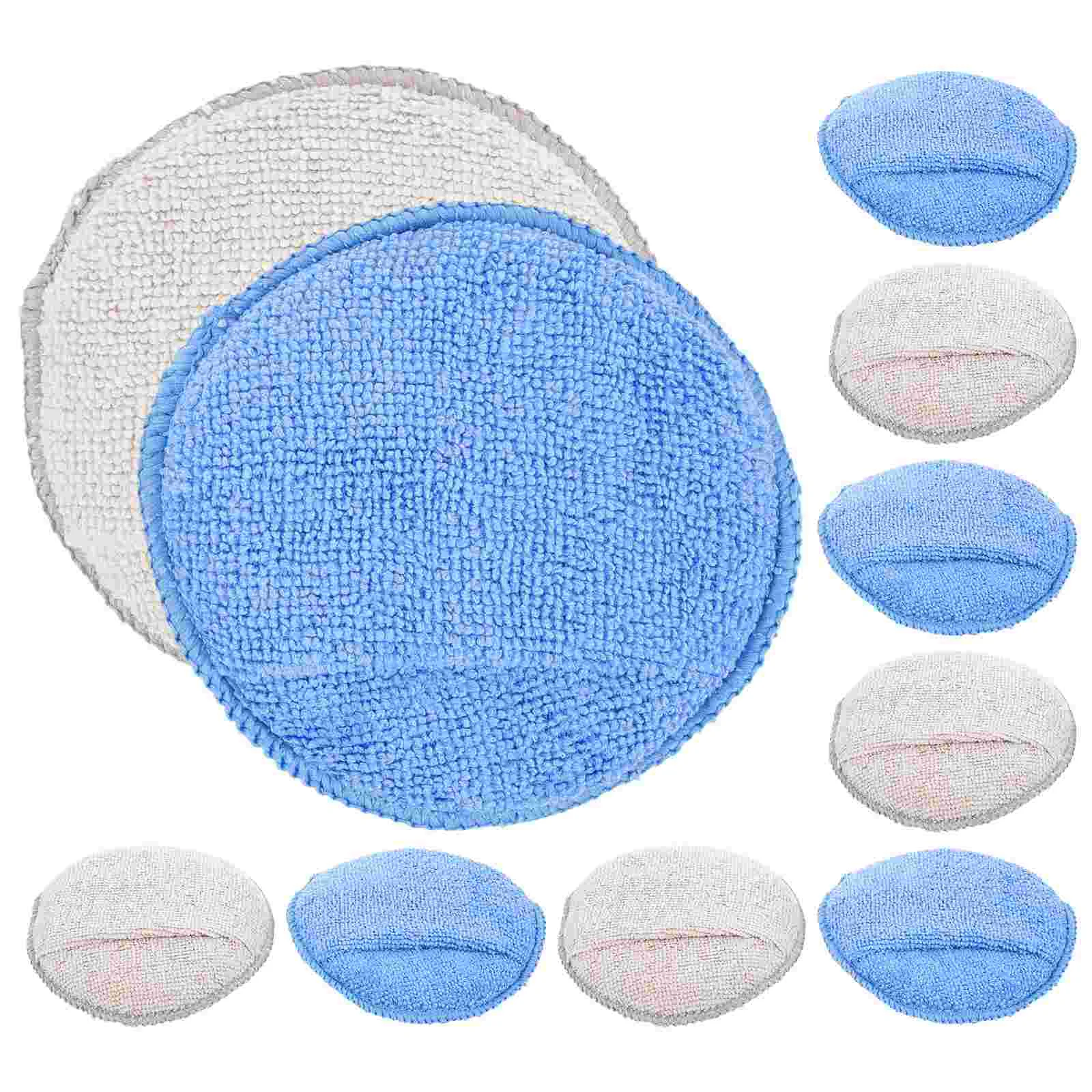 

10 Pcs Automotive Cars Detailing Applicator Pads Polishing Waxing Bright Accessories for Men Sponge Man Tire Dressing Brush