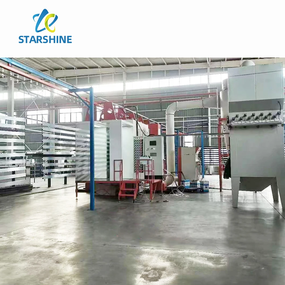 Macchina automatica per verniciatura a spruzzo ad asciugatura rapida per apparecchiature di produzione di strutture in acciaio per la lavorazione di parti