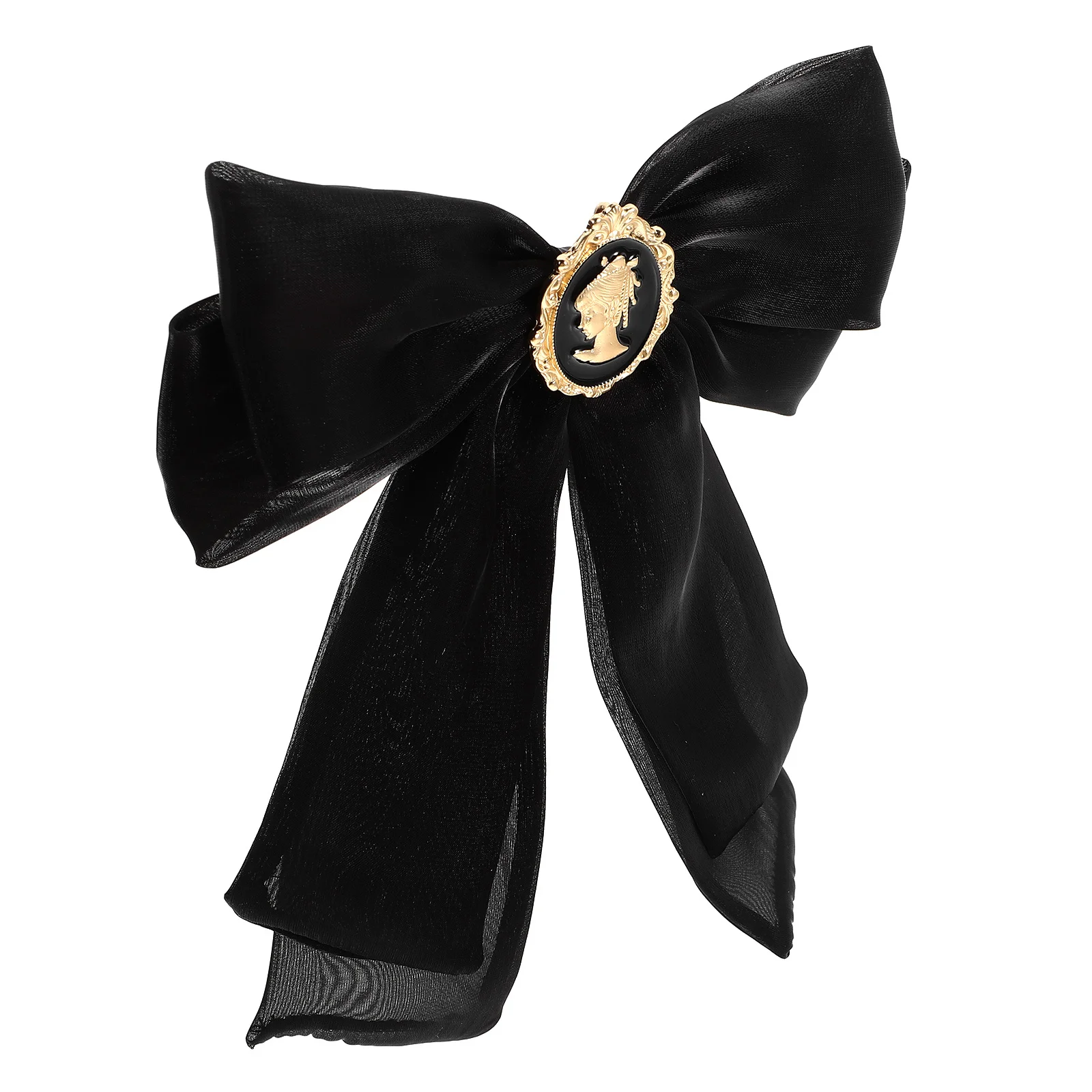 خمر القوس بروش للنساء الباروك نمط كبير Bowknot دبوس الملابس الأنيقة بروش انفصال ربطة القوس فيونكة التلبيب التبعي