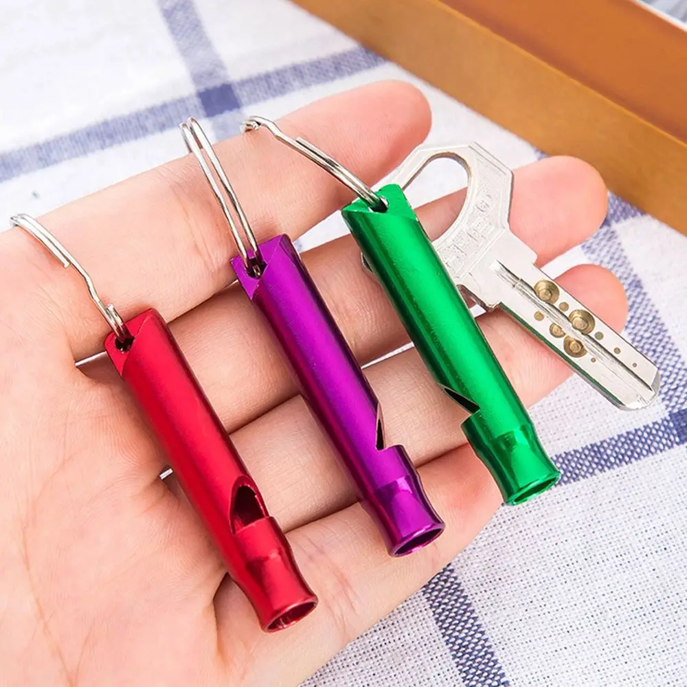 1/2/5/10pcs Small Size Outdoor with Keyring Emergency Whistles EDC Tools Survival Whistle Training Accessories