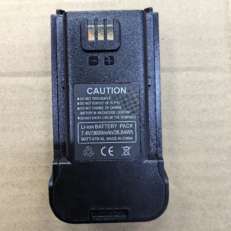3600mAh 7.4V Walkie Talkie Original Li-ion Battery For TYT MD-619 Two Way Radios MD619 Extra Battery Support Type-C Charging