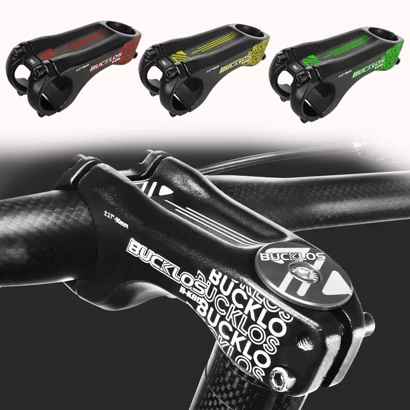 

BUCKLOS MTB 17 Degrees Negative Bike Stem 31.8*90mm Bicycle Handle Power Aluminum Alloy Durable Bicycle Bridge for AM XC DH