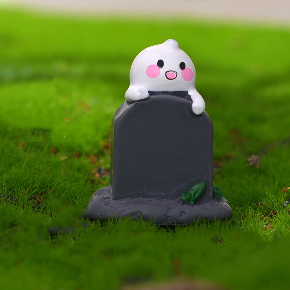 

1 Set Miniature Decoration Resin Craft Small Ornament For Party Home Decor Desktop Halloween Scene Layout Prop Ghost Mini Ghost
