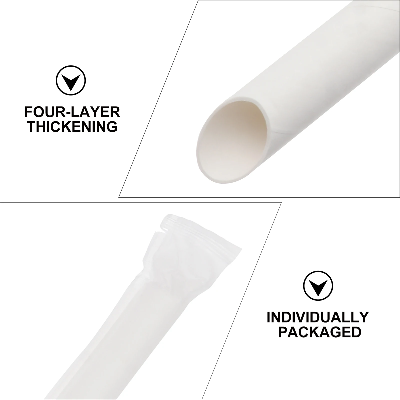 

Paper Straws Disposable Drinking Milk Tea Juice Beverage Eco Friendly Degradable Kitchen Bar Supplies Practical Gift