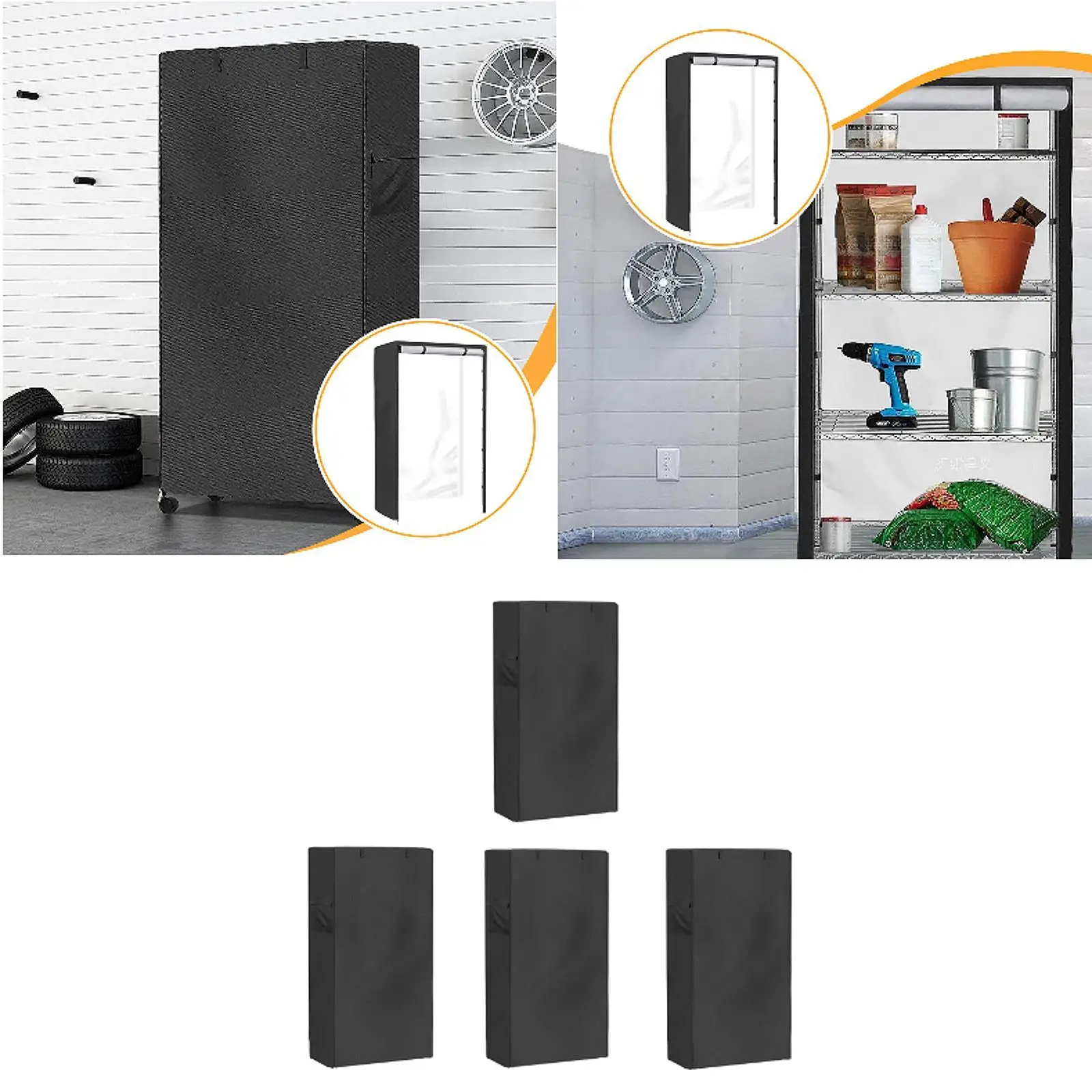 

Shelf Cover 420D Oxford Cloth Dustproof Heavy Duty Storage Wire Rack Cover for Office Home Garage Outdoor Indoor Storage