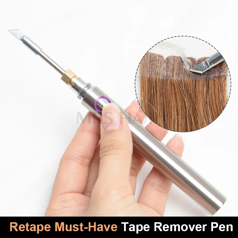 Elektrische Tape Remover Voor Tape In Hair Extensions Quick Lijm Remover Re-Tape Moet Plakverwijderaar Gereedschap Platte Punt 1100Mah