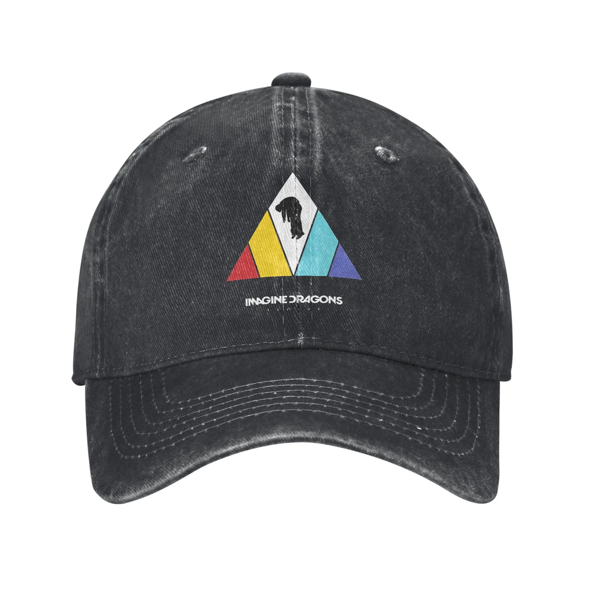 Imagine Dragons Evolve Album Casquette de baseball décontracté en détresse délavé bande musique Snapback chapeau unisexe entraînements en plein air réglable