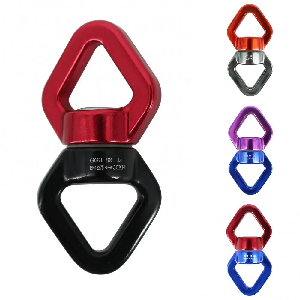 30KN Outdoor Climbing Carabiner 8-Shaped Connecting Rotating Ring Rope Swivel Rotate 360 Degrees  Rock, Mountain  Climbing