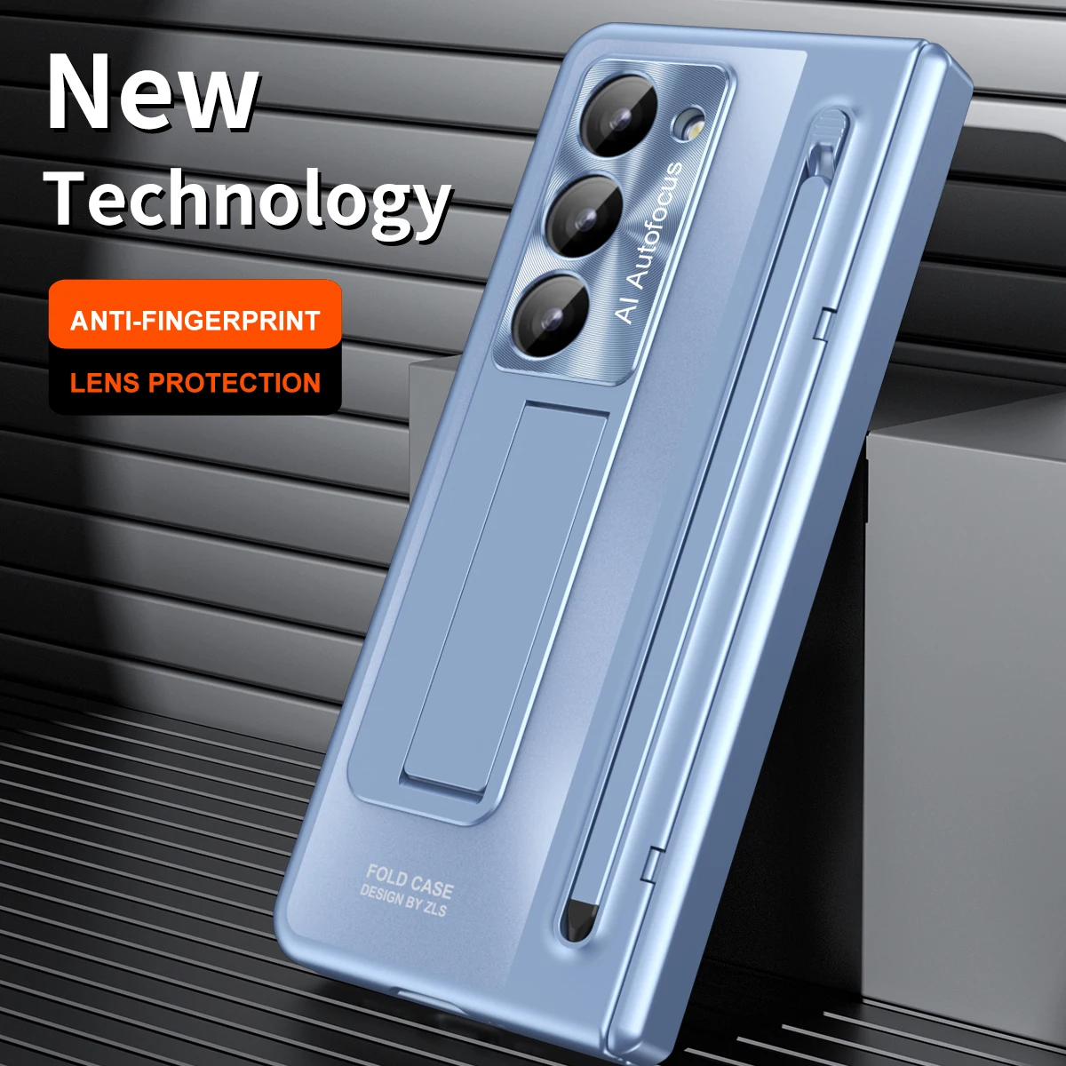 

With Touch Pen Tempered Glass Film Stand Fold Phone Cover for Samsung Galaxy Z Fold 6 Slim W25 SE 360 Full Protection Hinge Case