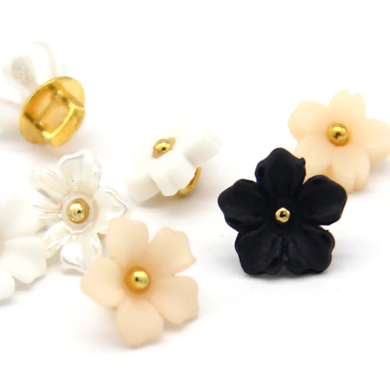 HENGC Vintage Flower plastikowe ozdobne guziki do odzieży kobiet kurtka koszula dzieci szycia akcesoria do rękodzieła hurtownia