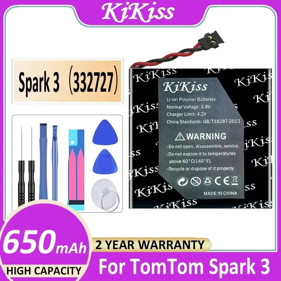 

650 мАч хорошая низкотемпературная батарея для часов Tomtom Spark 3 332727