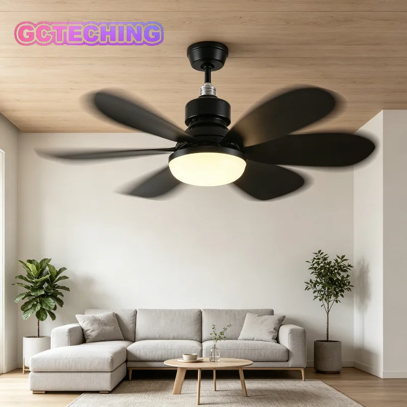

40W Ceiling Fan with Light E27 Fan Light with Remote Control Super Quiet Socket Ceiling Fan for Bedroom Kitchen Home Lighting