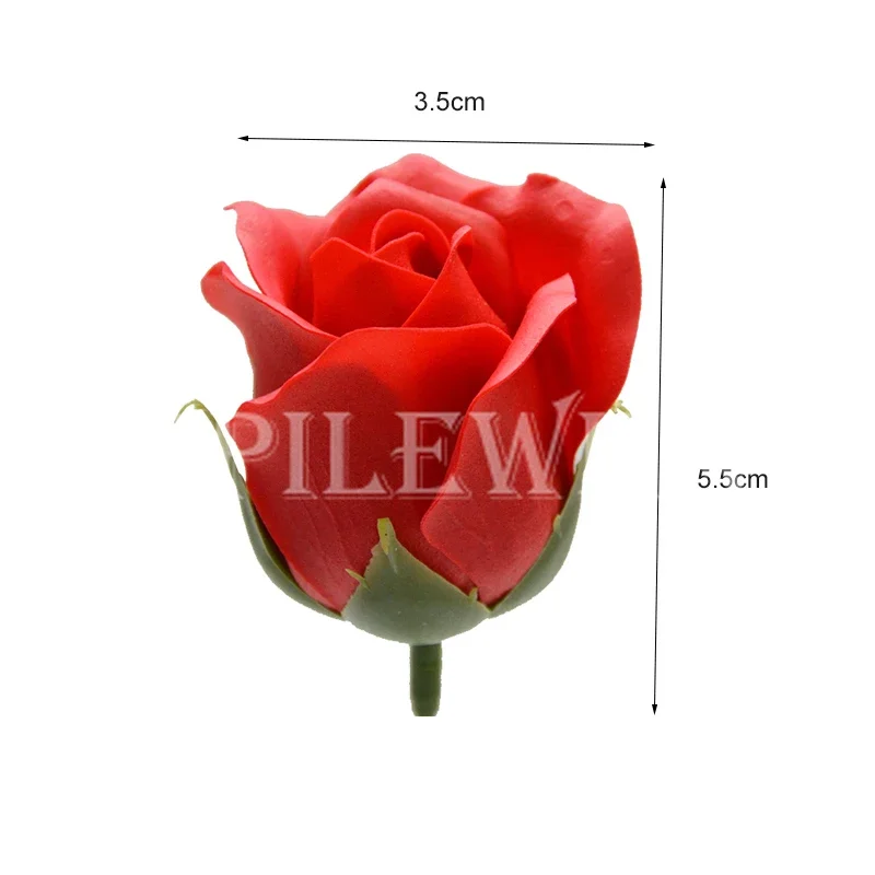 Spilewka 2-Layer Artificial Rose Eternal Flowers Fake Roses for Wedding Home Holiday Party Decor DIY Gift Box Bride Bouquet