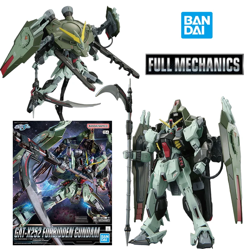 

Bandai Full Mechanics FM 1/100 Gat-X252 Forbidden Gundam 20Cm Gundam Seed Anime Original Action Figure Model Toy Gift Collection