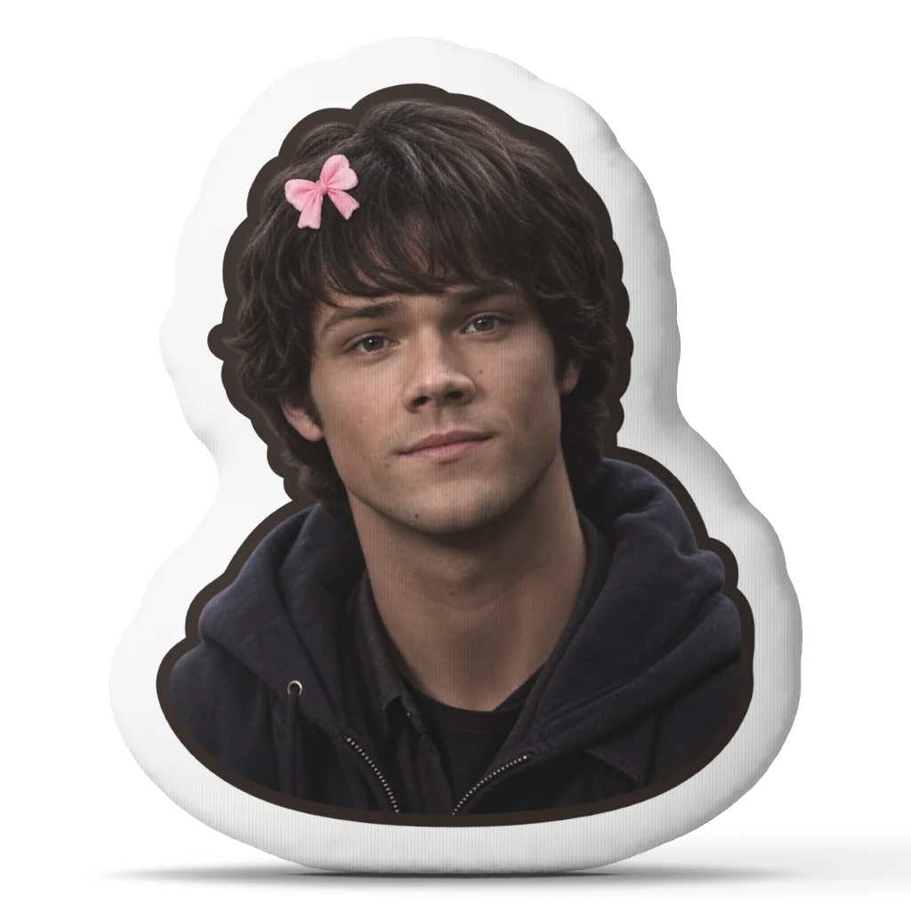 Sam Winchester Shaped Throw Pillow Supernatural Character Cushion Stuffed Decorative Sofa Home Decor Bedroom Gift for Fans