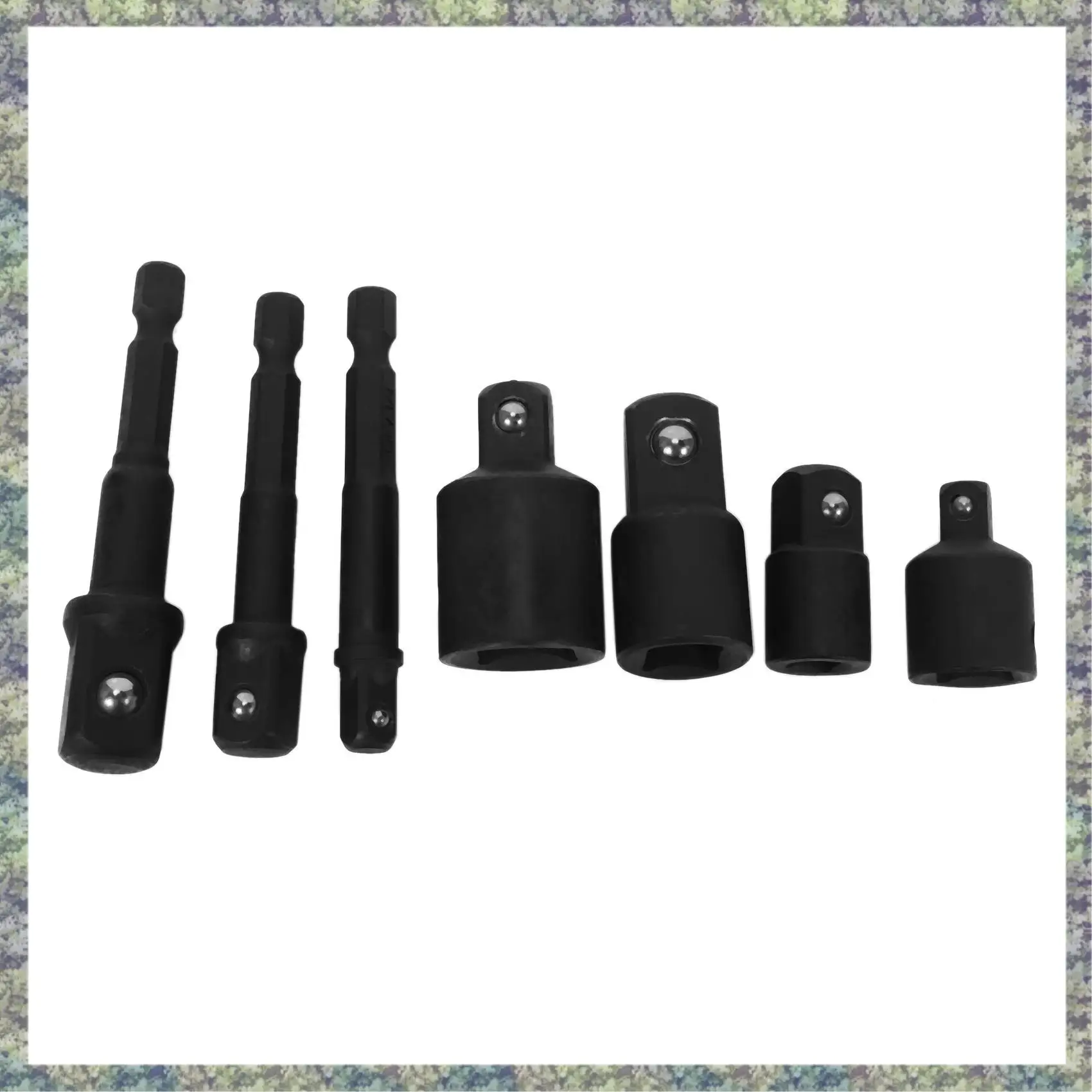 

WON 3Pcs Hexagon Space For Adaptor Socket Adaptor Socket Spanner 1/4", 1/2", 3/8 Socket Adapter And 4Pcs 1/4 To 3/8 X 3/8 To 1/4