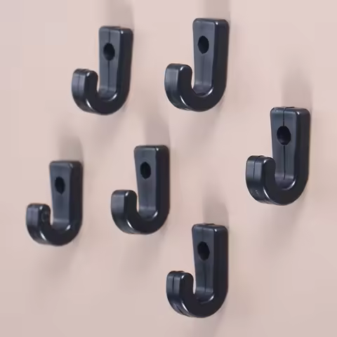6Pcs Kayak Hook Marine Deck Buckle Tent Hook Kayak J Hook Boat Outfitting Rigging Replacement Accessories for Canoe Paddle Board