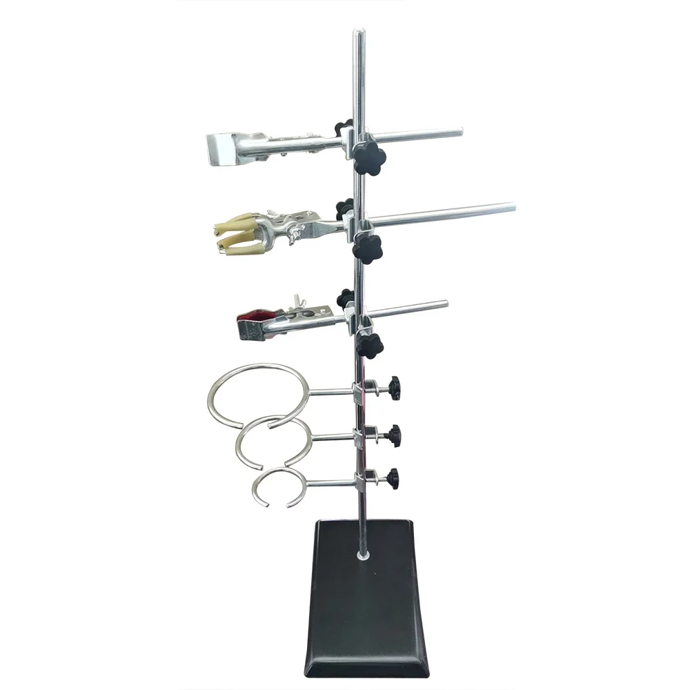 Image of 60 cm Labor-Stützständer, komplettes Set mit 9 Klemmen, wissenschaftliche unverzichtbare Geräte für physikalische Chemie-Experimente
