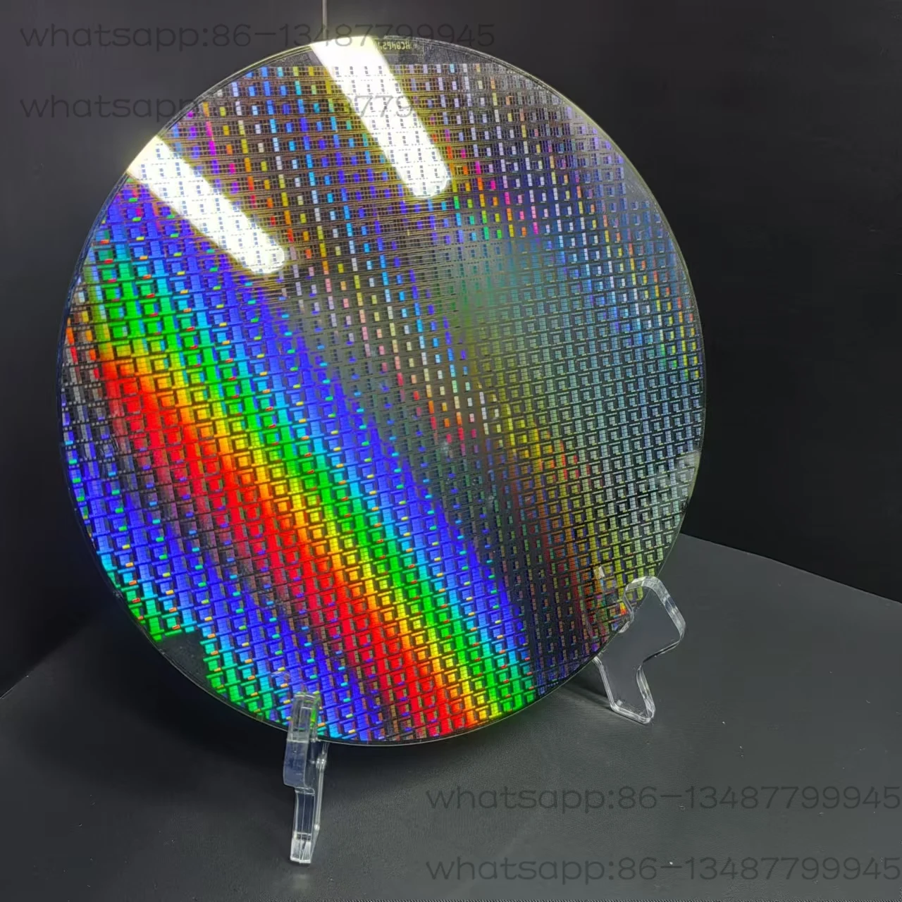 

8-Inch Semiconductor Wafer Chip IC Exhibition Silicon Wafer, Wafer Lithography Chip Integrated Circuit 09