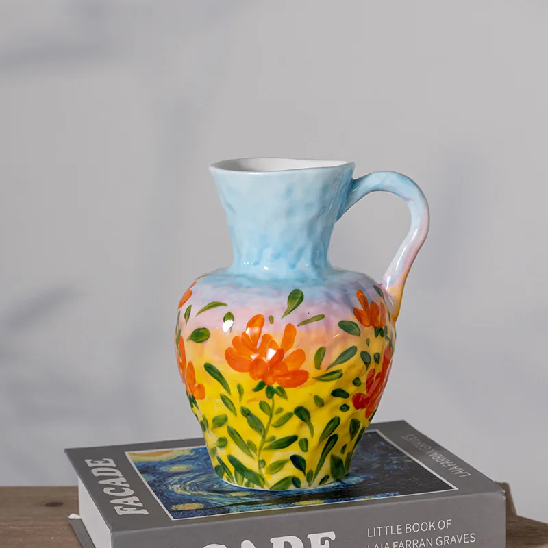 

LH ceramic vase high-end retro style ornament living room hydroponic flower arrangement vase