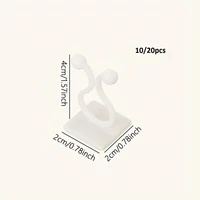 100pcs-Home Garden Plant Climbing Wall Fixture Clips Rattan Vine Fixer Self-Adhesive Plant Climbing Wall Fixed Buckle Hook 6