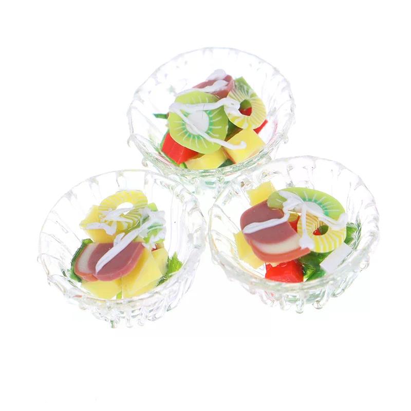 1:12 Dollhouse Miniature Mini Vegetable Salad Model Kitchen Accessories Toys