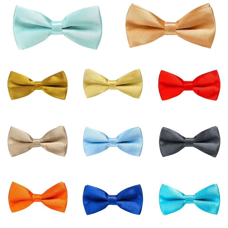 Children Solid Bowknot Bow Tie Bowtie Butterfly Christmas Gift Kids Accessories Boys Baby Casual school New MW50