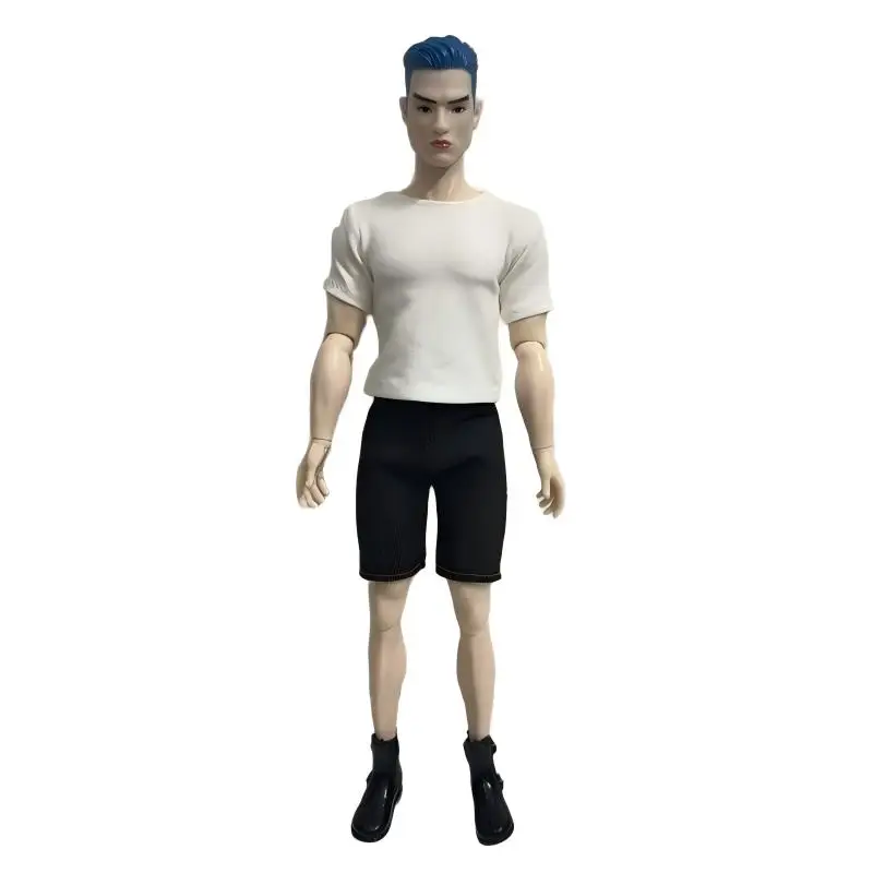 Newest Fashion Doll Clothes For 13 Inch Big Size Male Dolls Short Jeans T-shirt Boot Funny DIY Dressing Play Toy Best Present