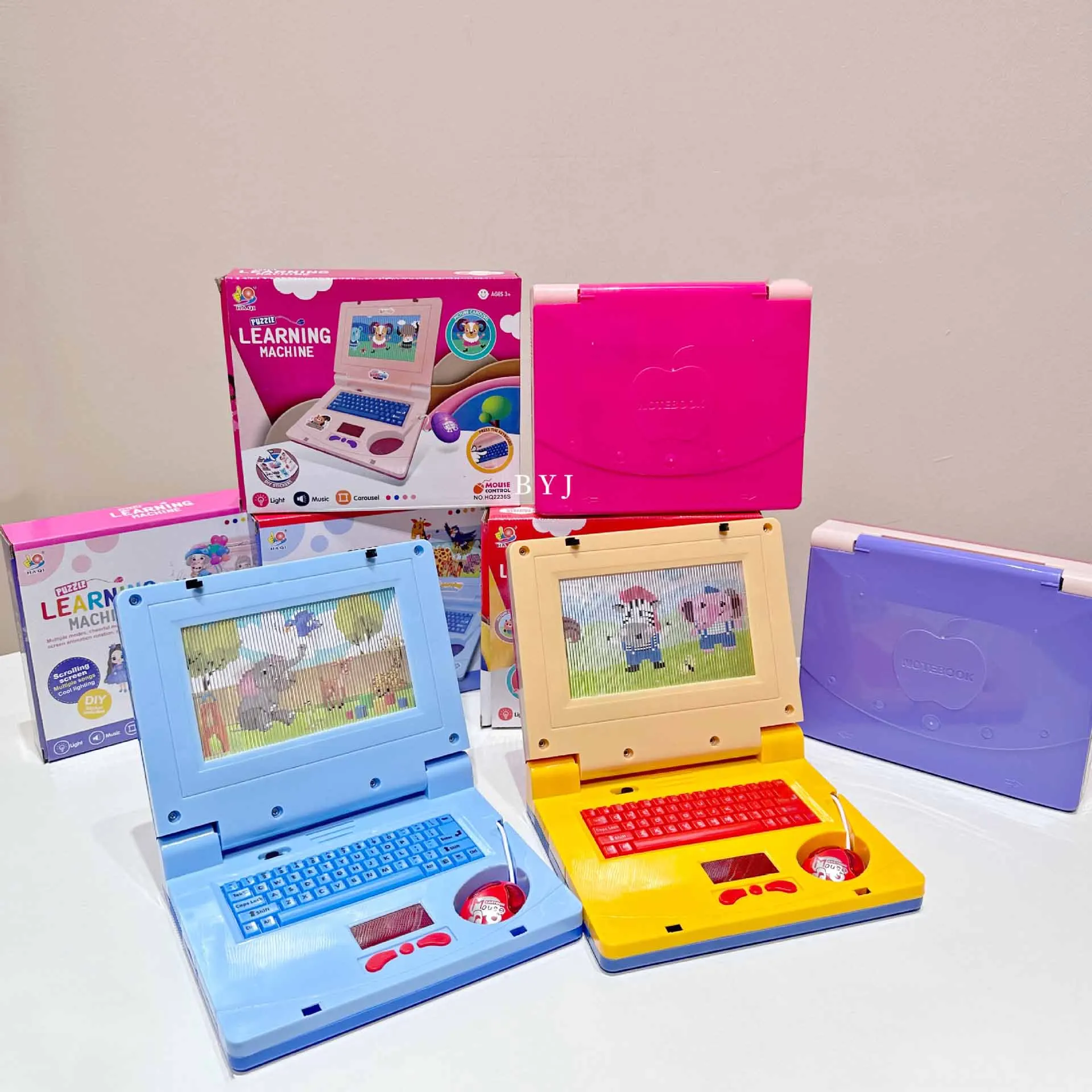 Kids Electronic Toys Simulation Laptop Learning Machine Fun With Lights Music Cartoon Computer Kids Puzzle Early Education Toys